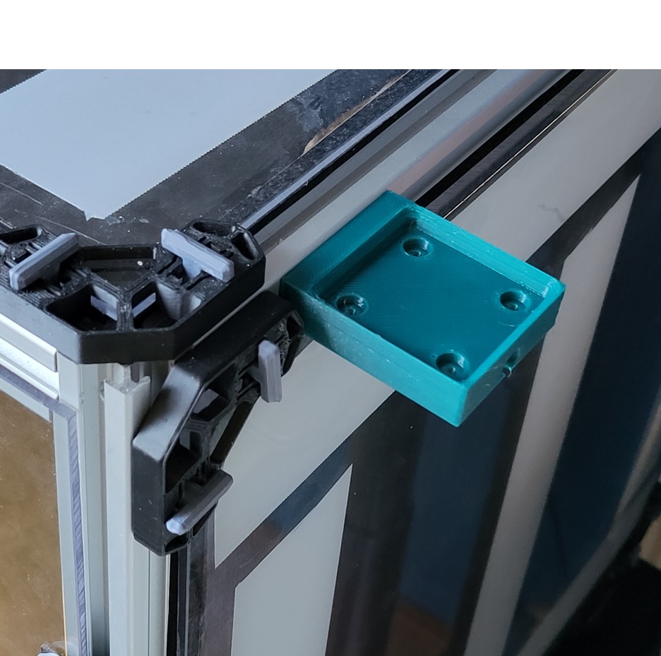 Gridfinity holder for 2020 extrusions (Voron etc.)