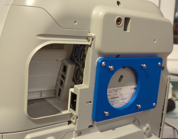 Epson EB470 projector to Vesa mount adapter