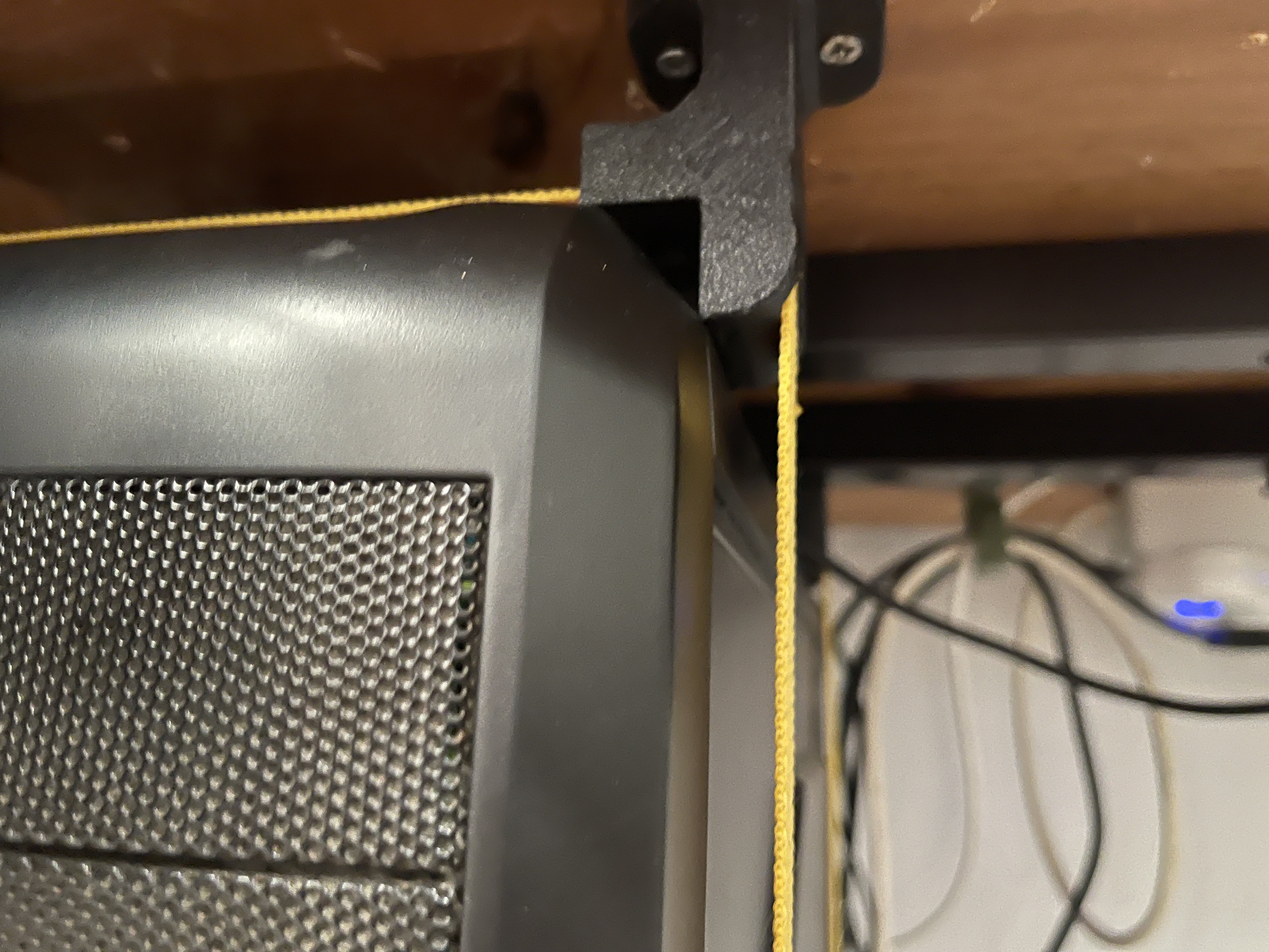 Desk holder for PC case