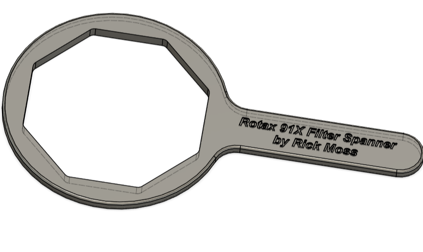 Rotax 91X Series Aircraft Engine Filter Spanner