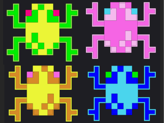 ORIGINAL FROGGER MULTIPLAYER BACKPACK PINS
