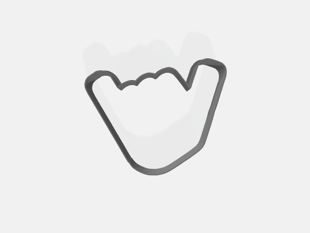 Shaka Cookie Cutter