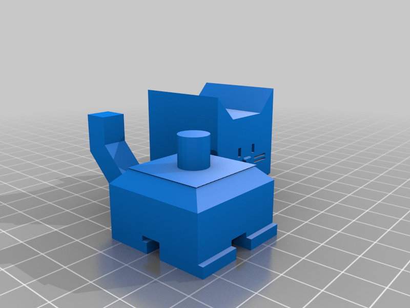 cali cat symmetrical tail articulated head