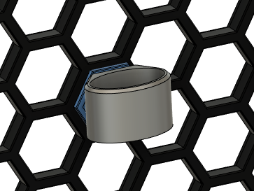 Honeycomb storage wall BIC lighter holder.