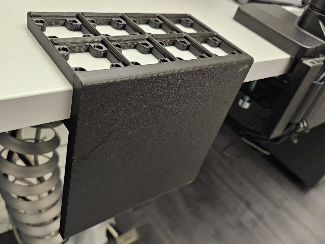 Gridfinity desk boarder and cable hider