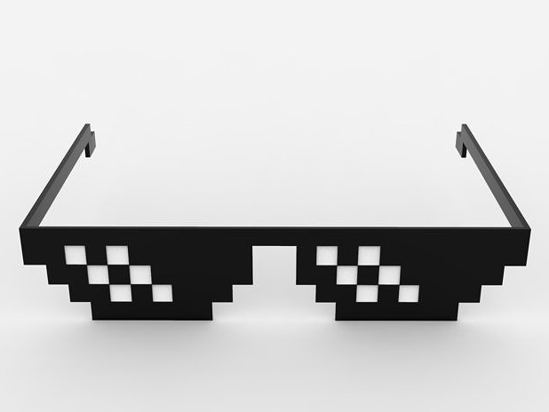 Easy to Print Thug Life Glasses