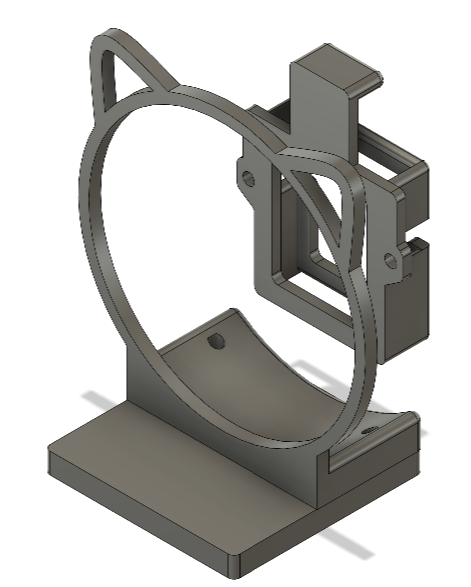 M5Stack Dial mount for toio core cube