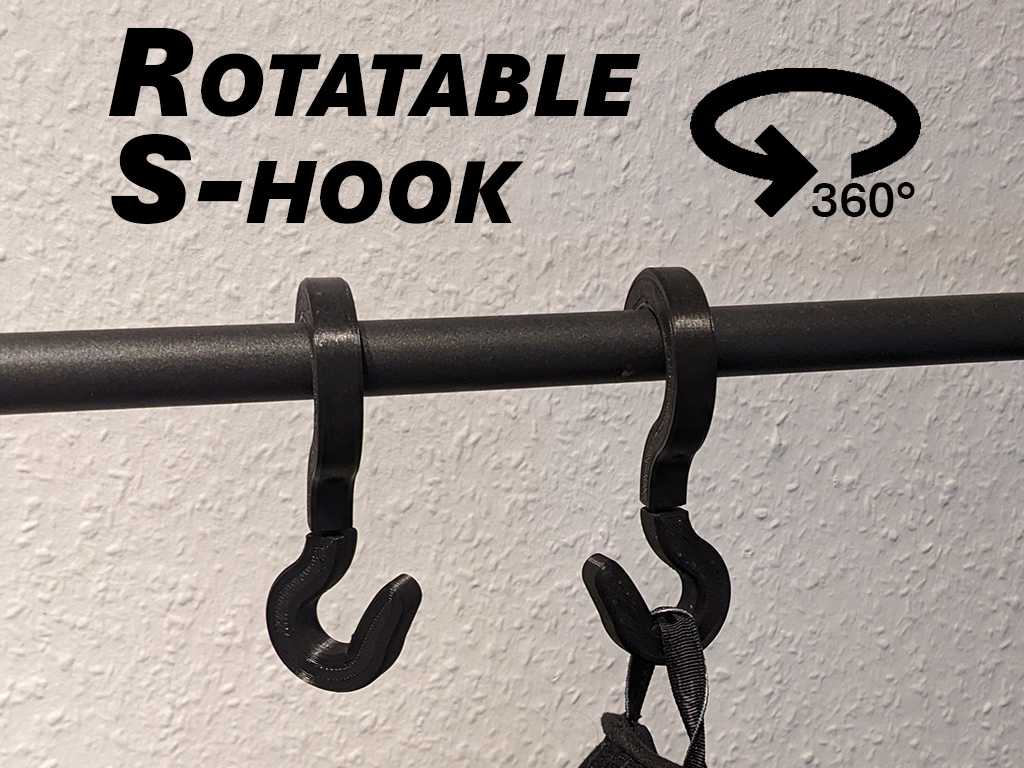 S-Hook rotatable - print in place