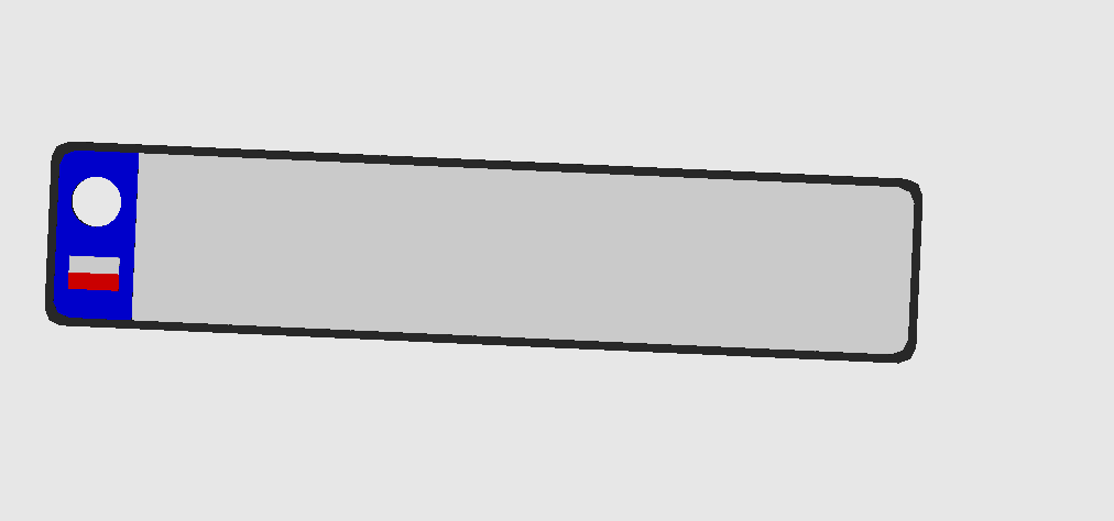 Car license plate / tablica rejestracyjna PL
