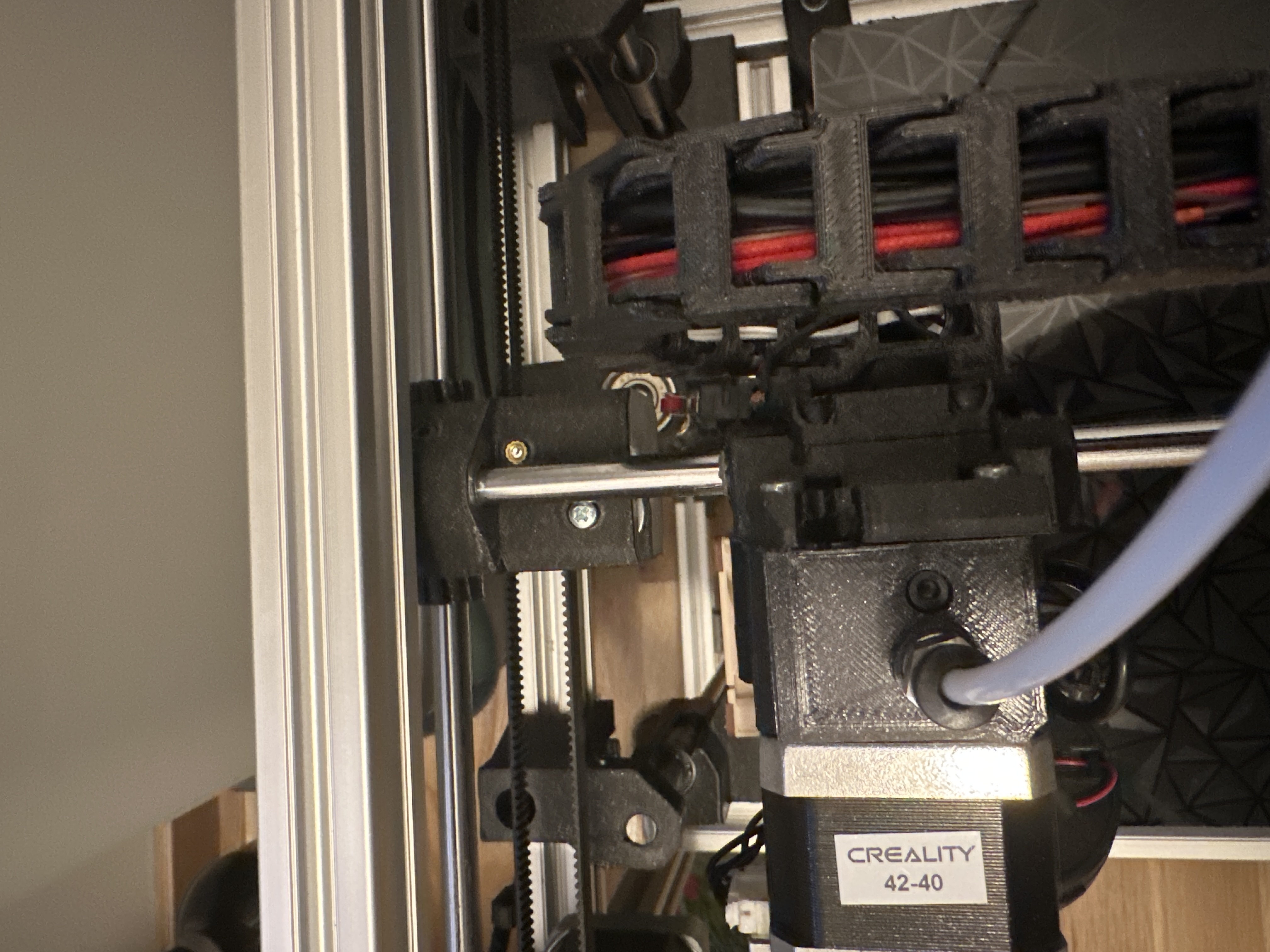 Mechanical X end stop for MK3s+ carriage