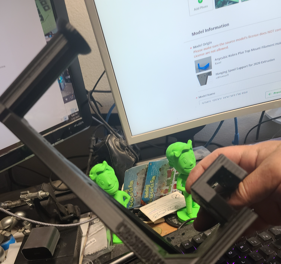 SOVOL SPOOL HOLDER ON RAIL