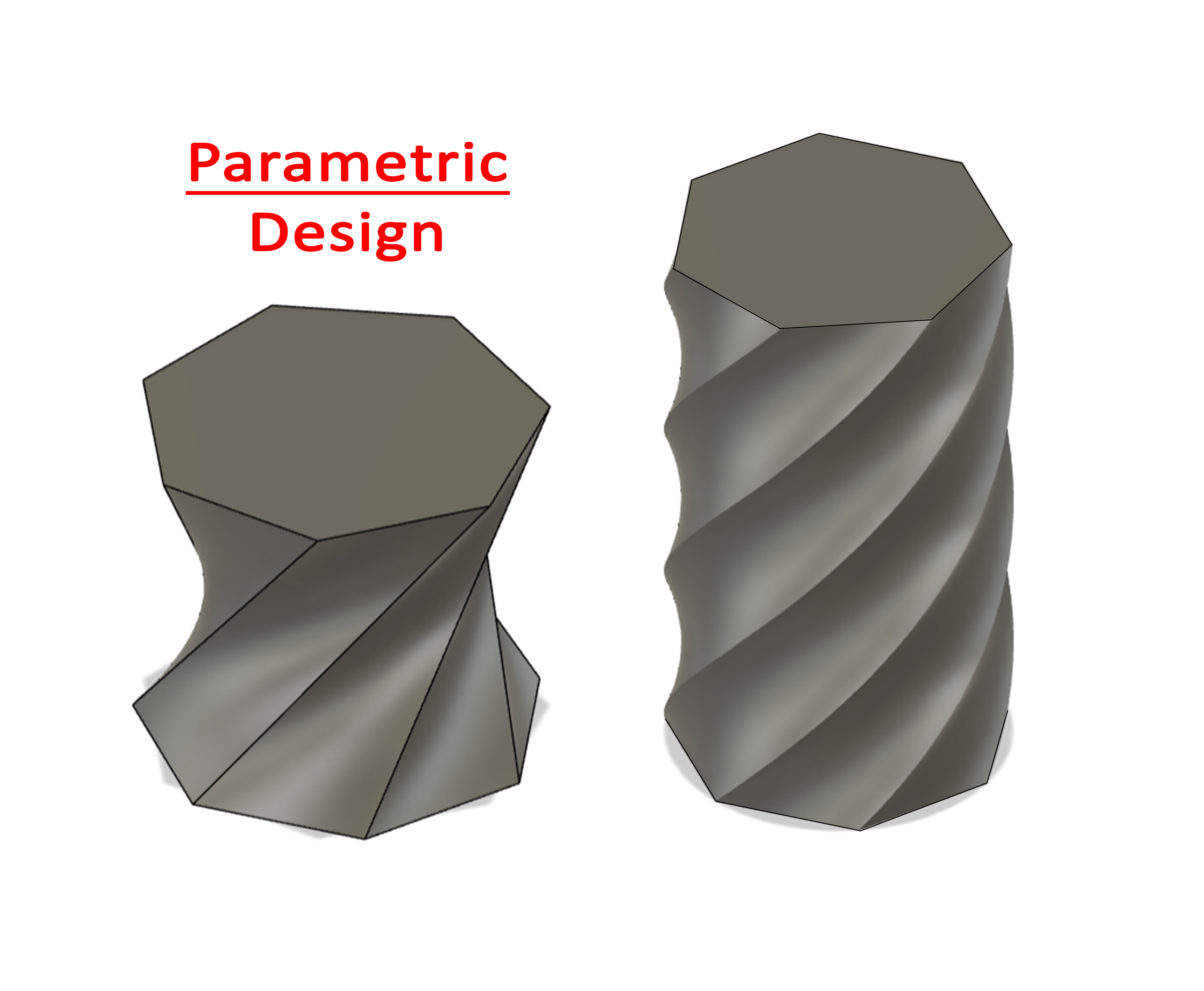 Twisted Heptagonal Prisms (parametric)