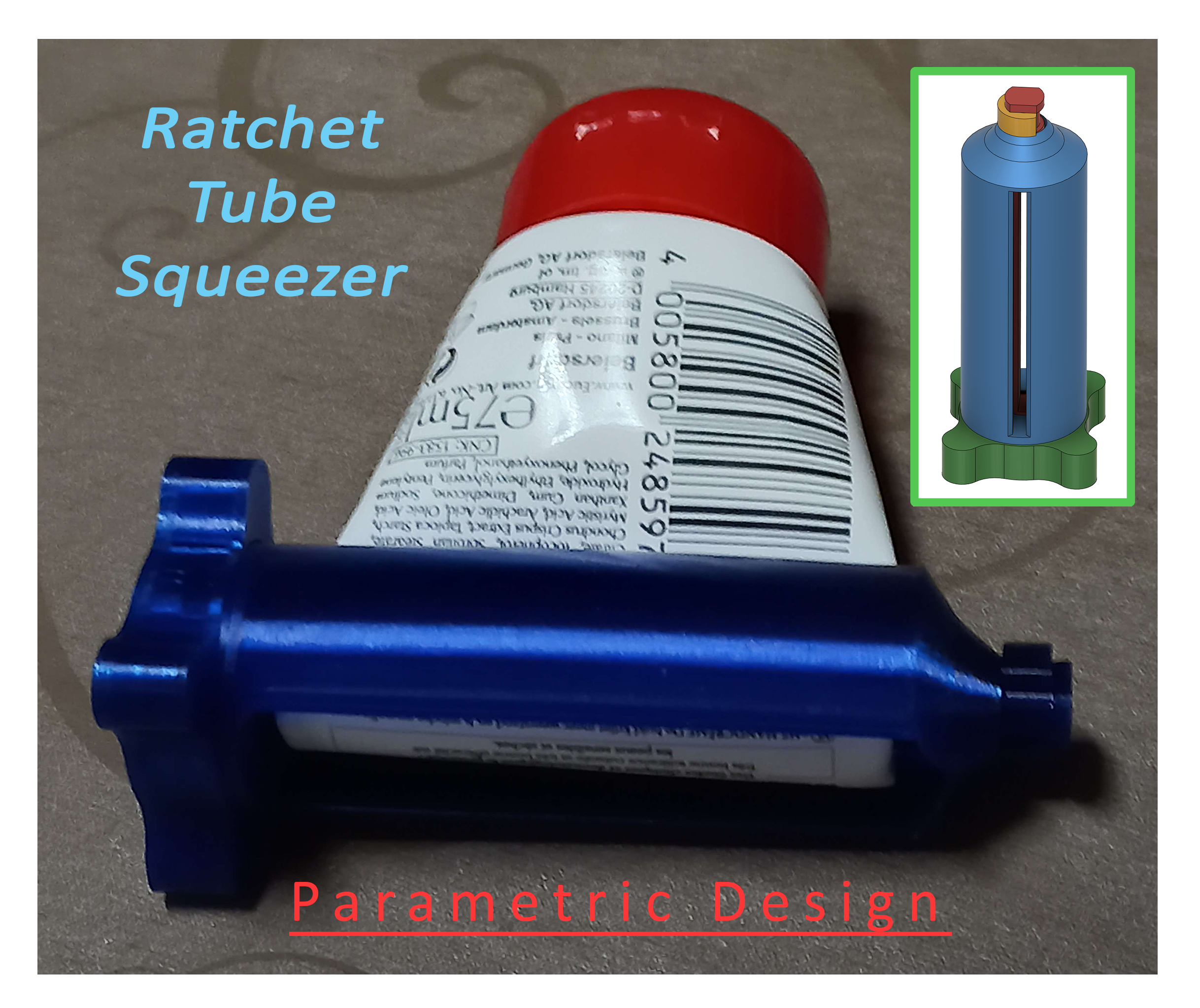 Ratchet tube squeezer (modular & parametric)