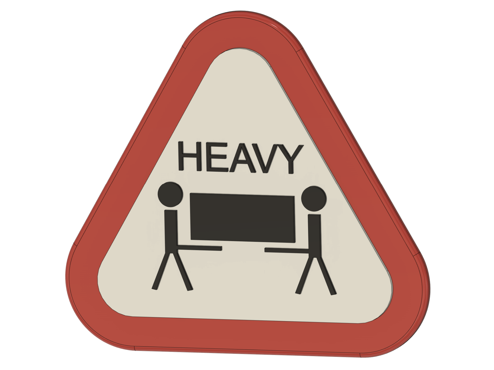 Warning Sign - Heavy Lifting/Hard Work (no r. MMU)