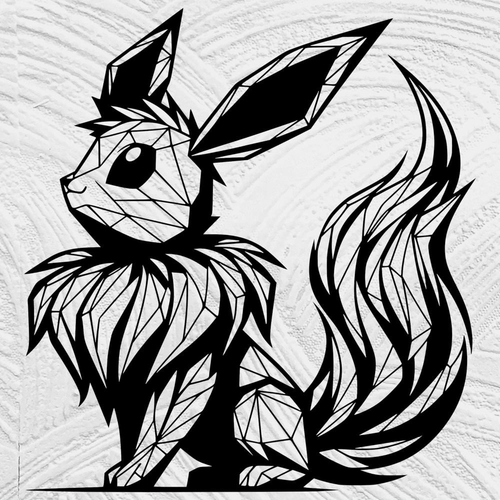 Flowing Line Art Eevee