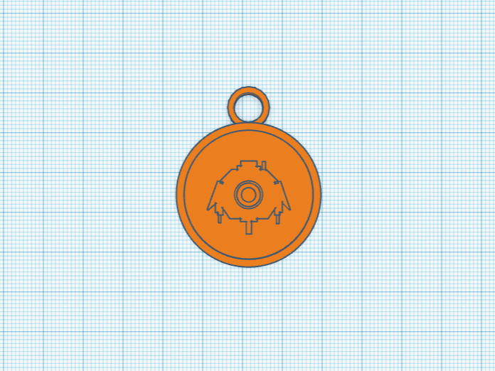 NMS sentinel icon keychain