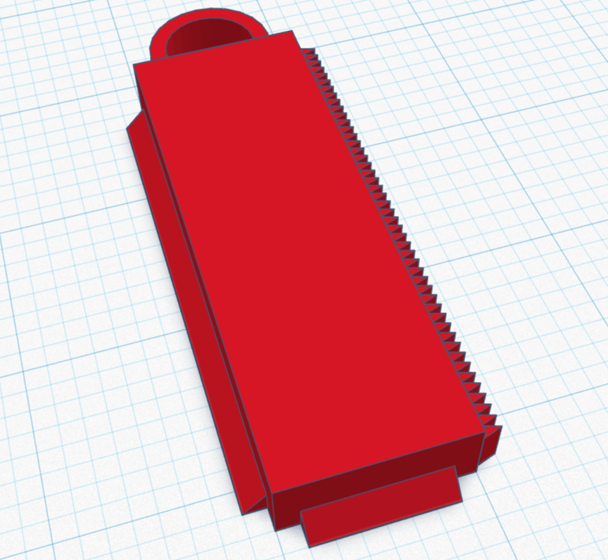 Wax comb with keychain