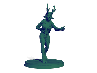 Satyr female DnD character