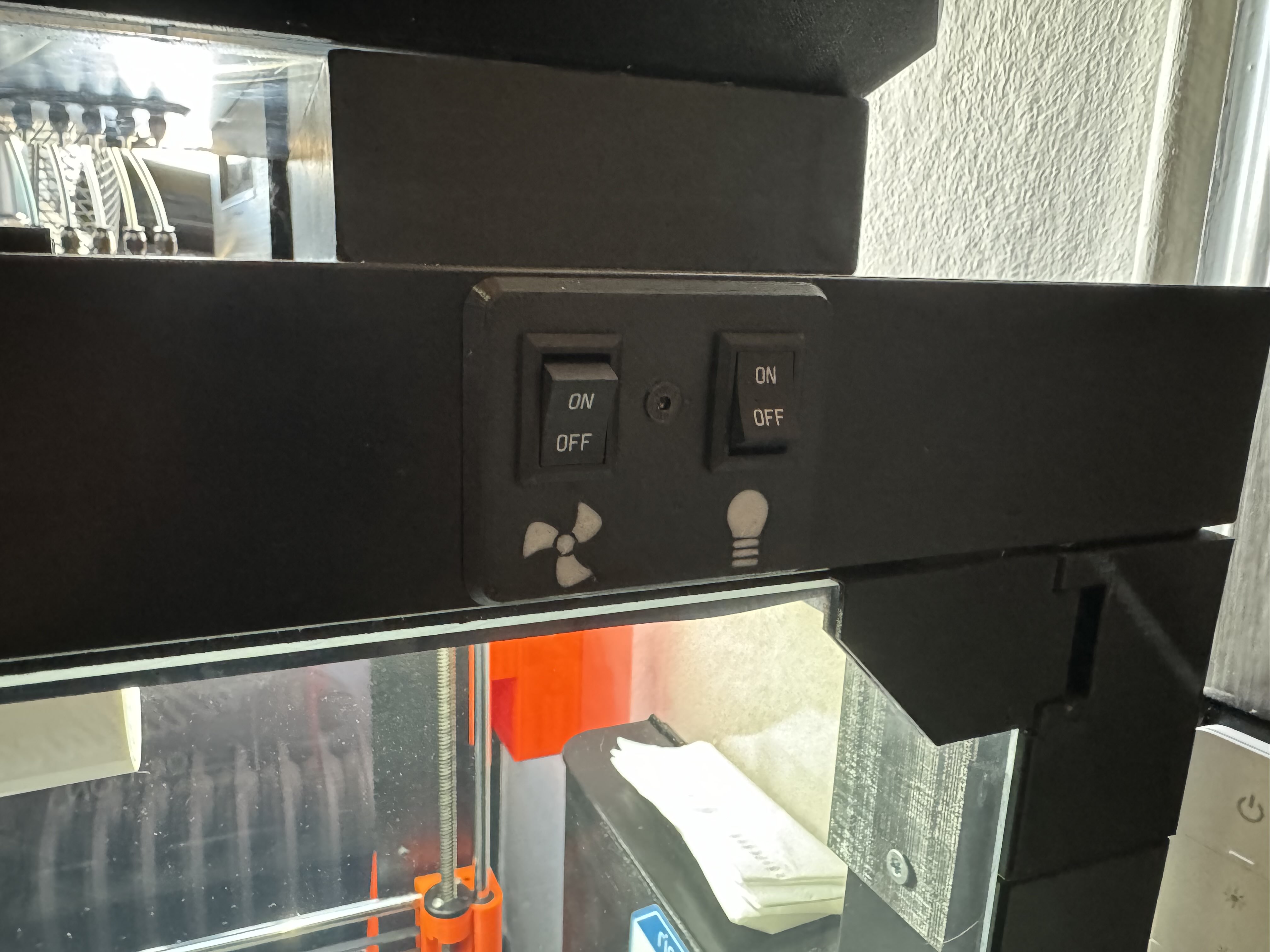 Switch panel for the Ikea Lack/Prusa Enclosure V2