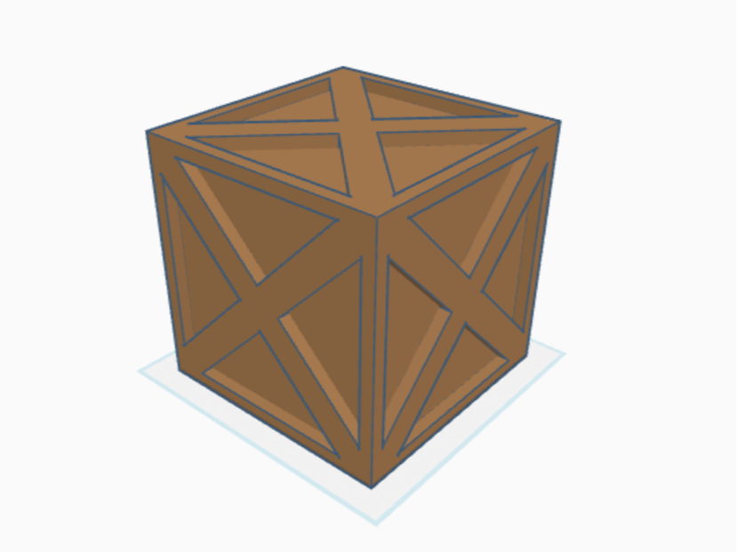 Basic Crate 3D Model