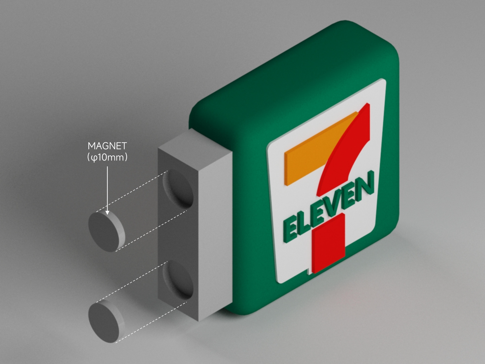 CONVENIENCE STORE REFRIGERATOR MAGNET
