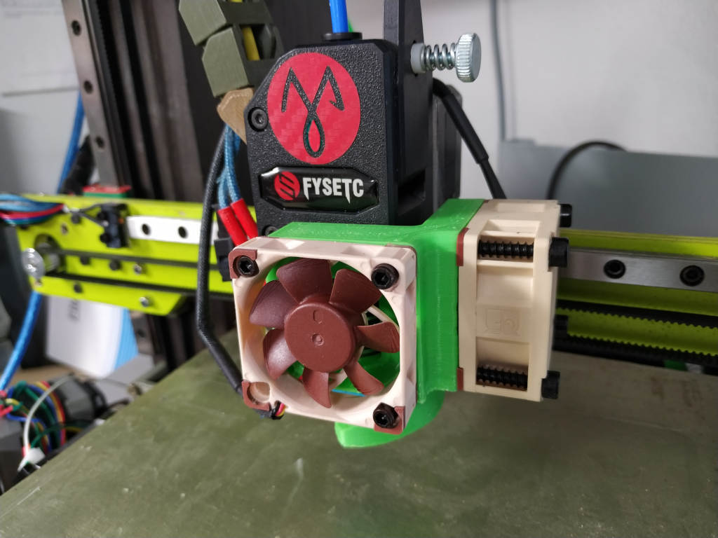 Fan Duct 40mm for BMG Extruder + E3D V6
