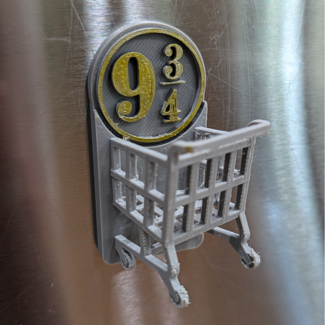 Harry Potter goes Grocery Shopping Fridge Magnet