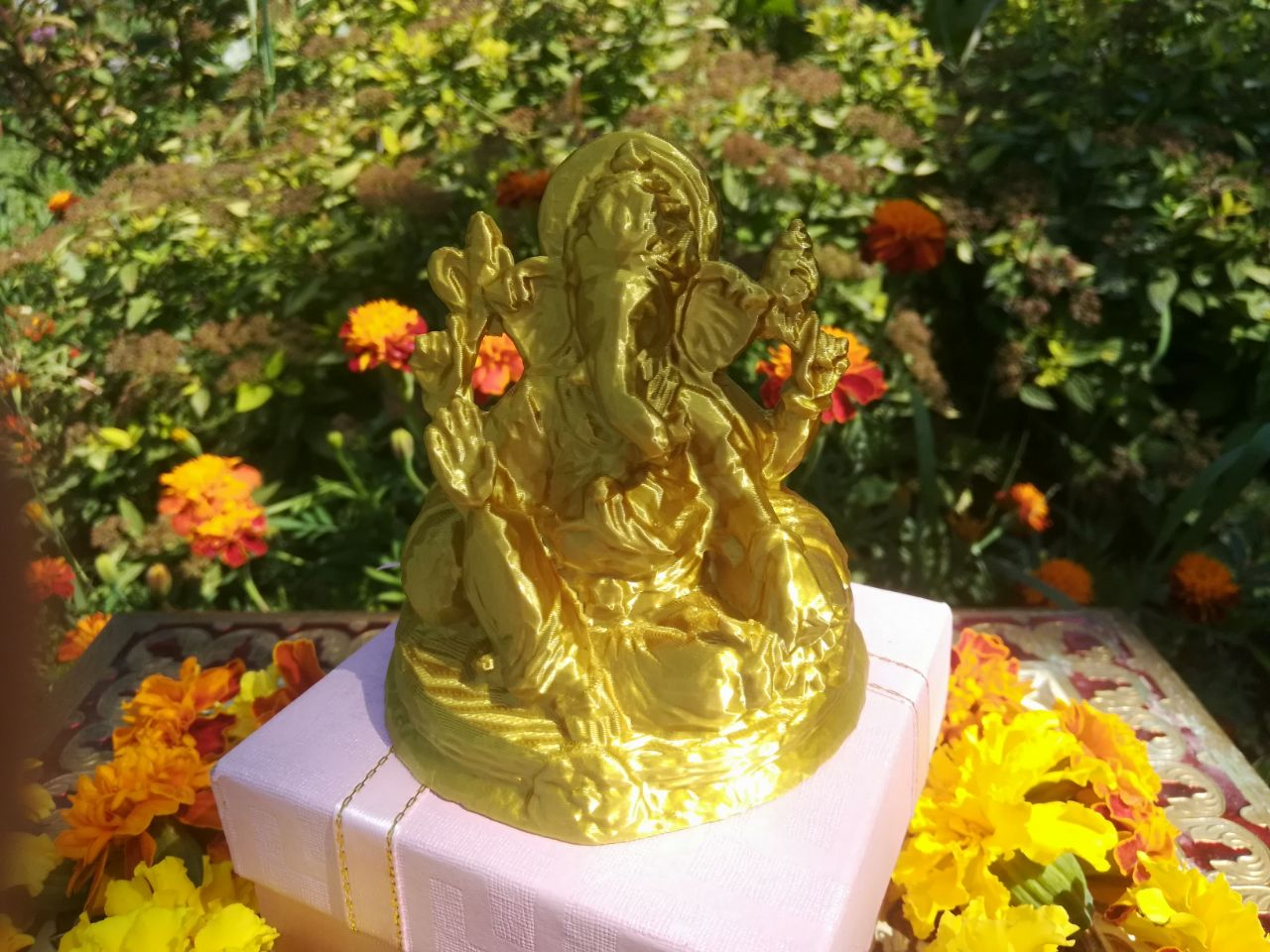 Lord Ganesha in Low-Poly Style
