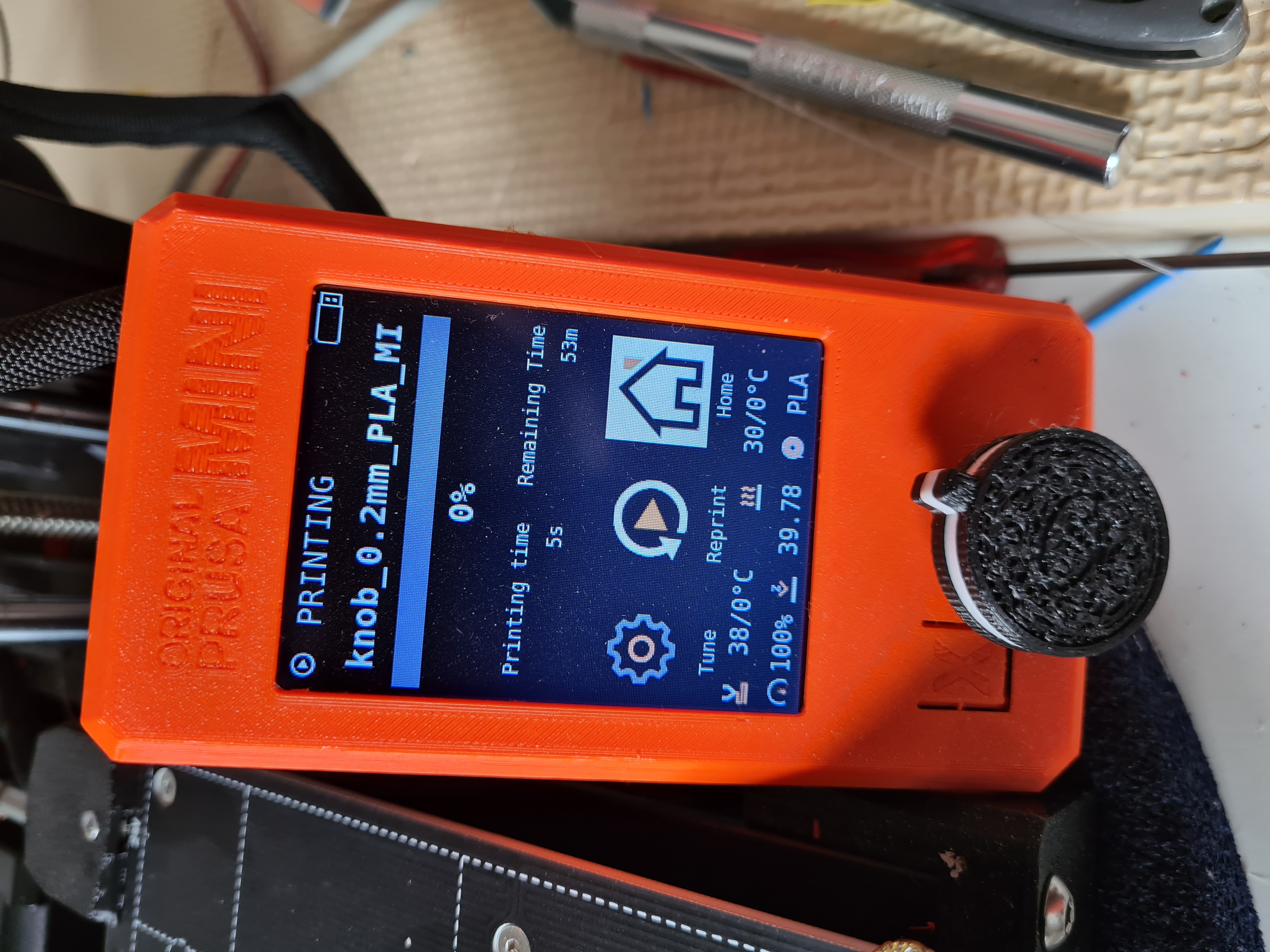 Oreo LCD button