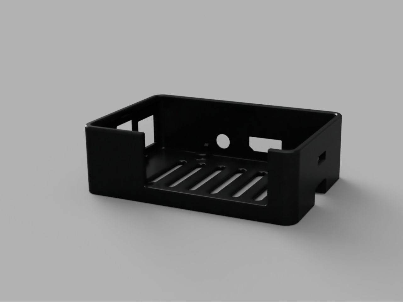 Raspberry PI 3/4 Case + GPIO Ribbon Cable Cutout