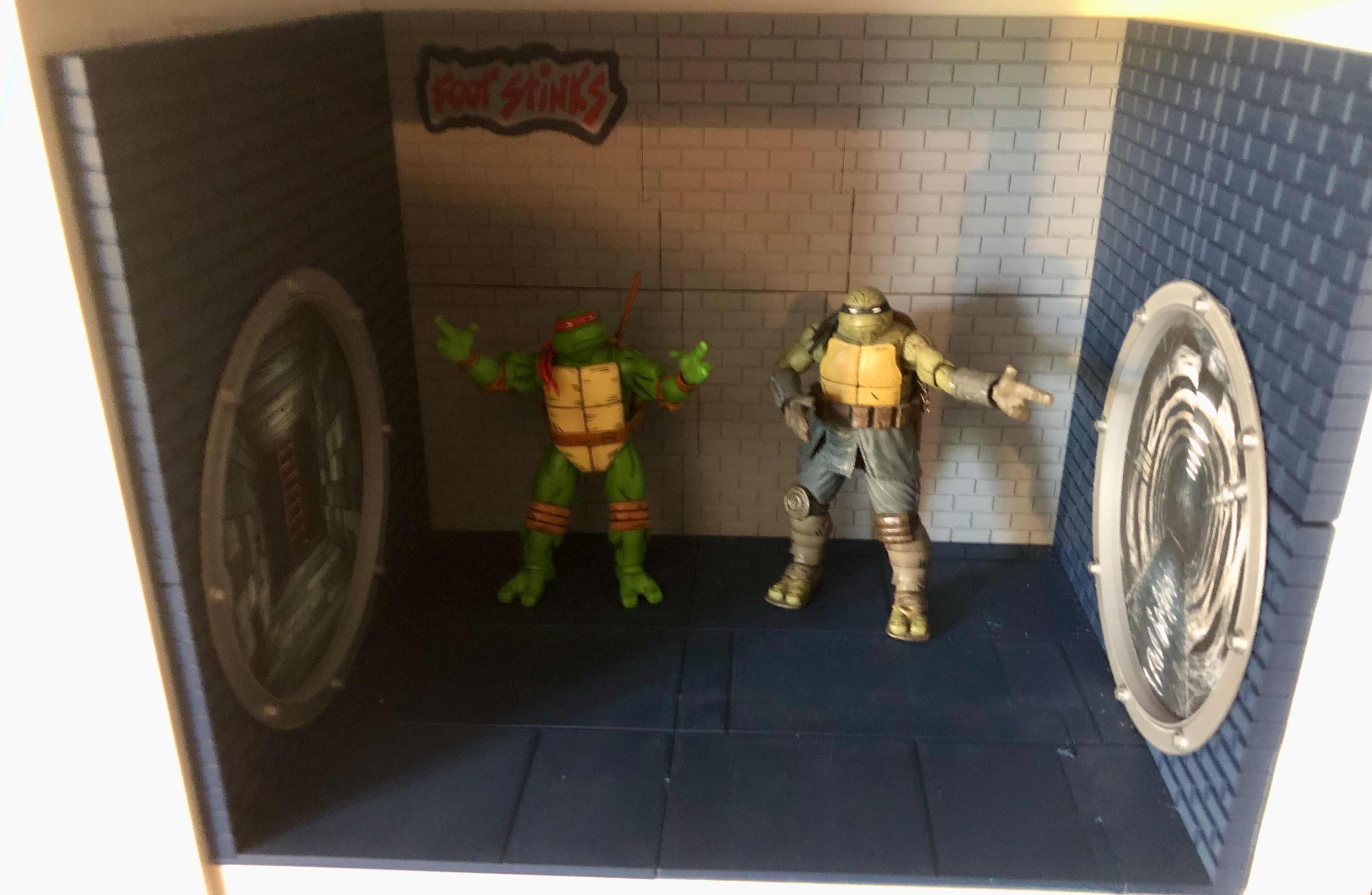 TMNT Sewer Diorama / Playset IKEA BIlly 40cm