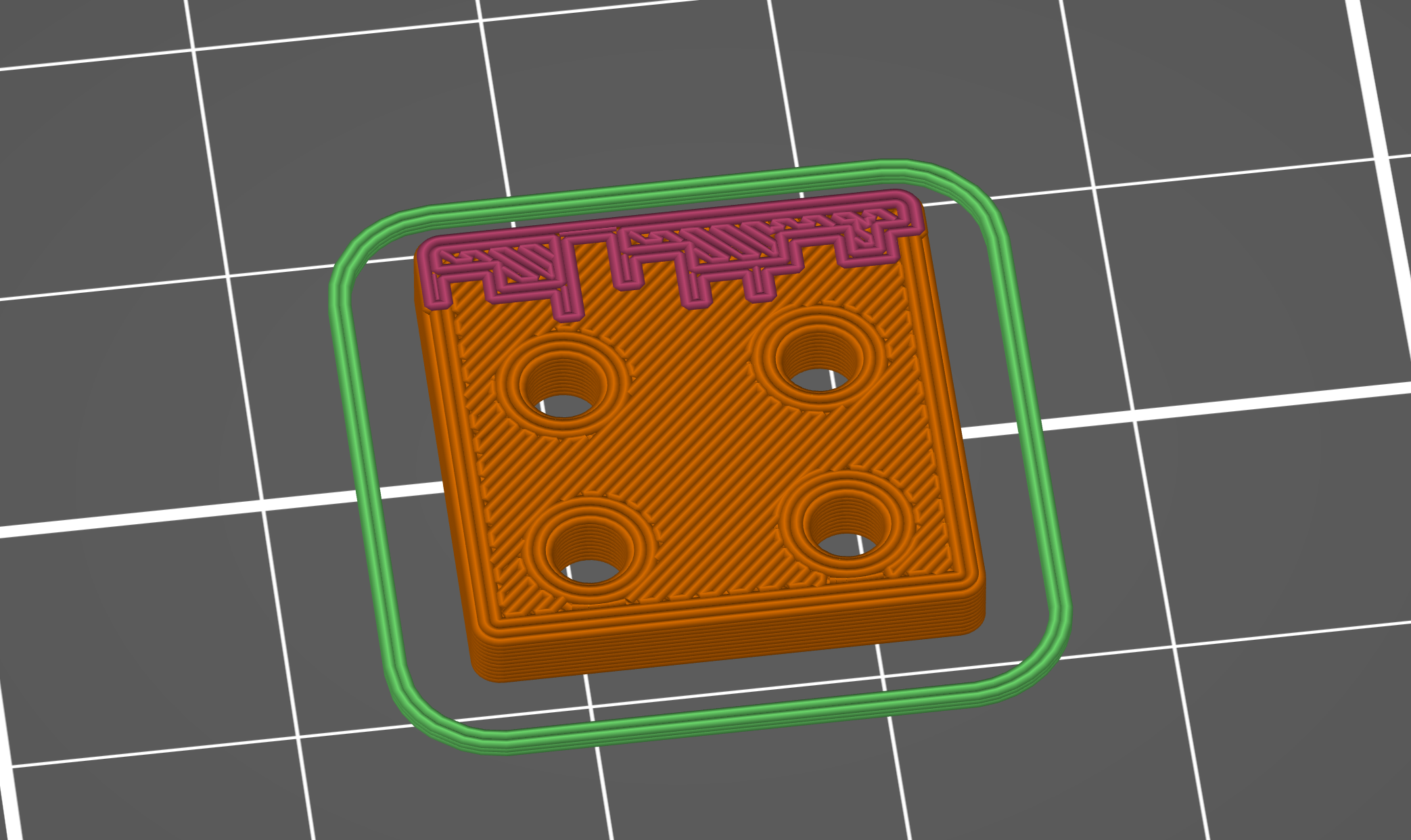 Minecraft Button (4 holes)
