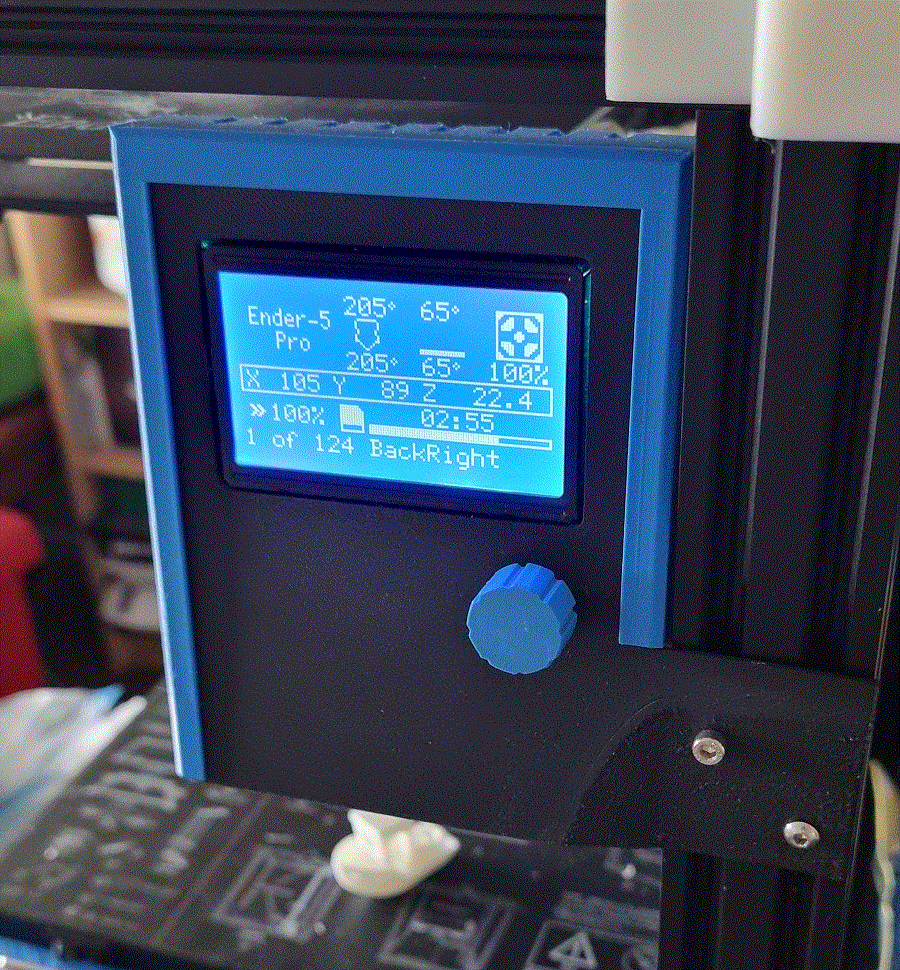 Ender 5 Inboard Mount for Stock Display