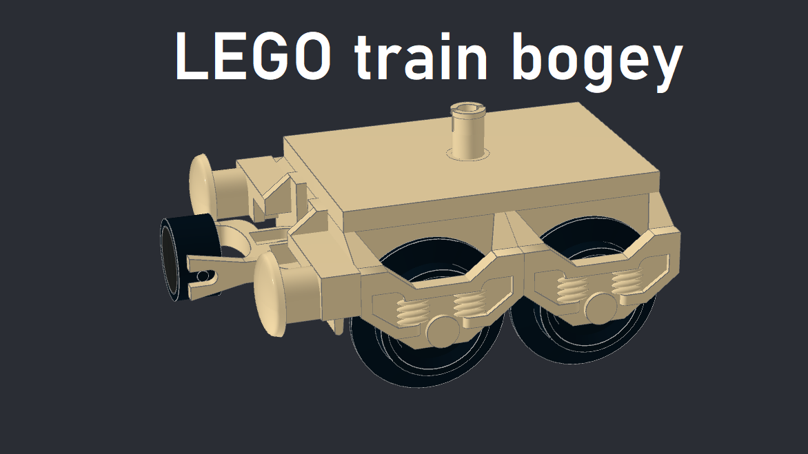Brick train bogey system