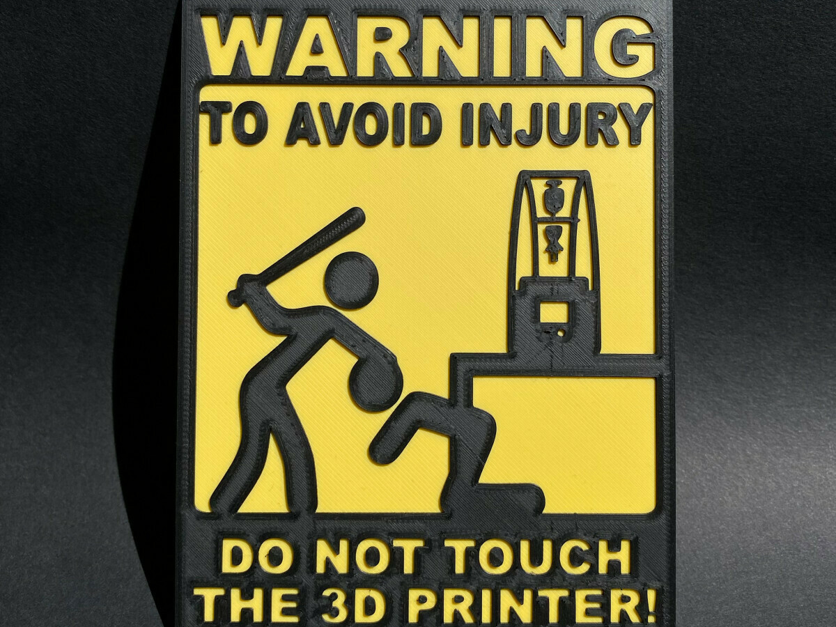 3D printer warning sign MSLA (Remix)
