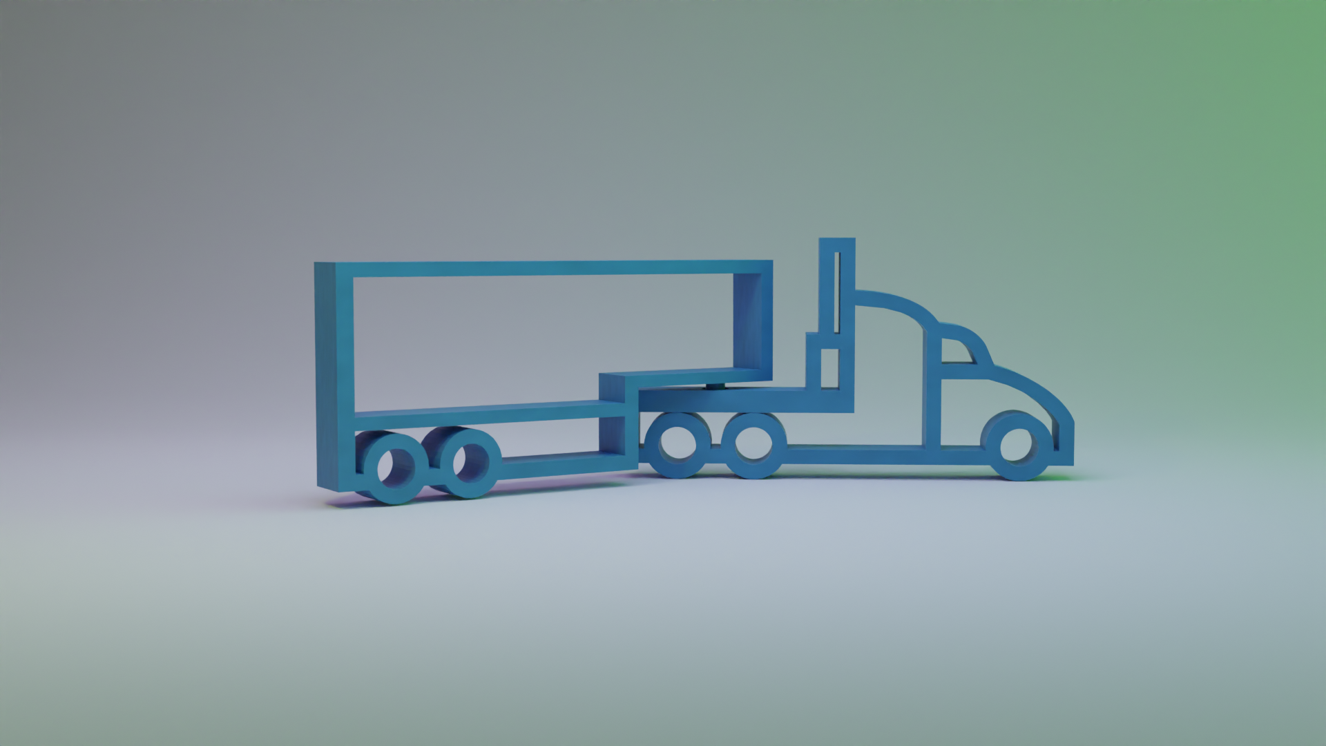 Print In Place Truck With Rotating Trailer