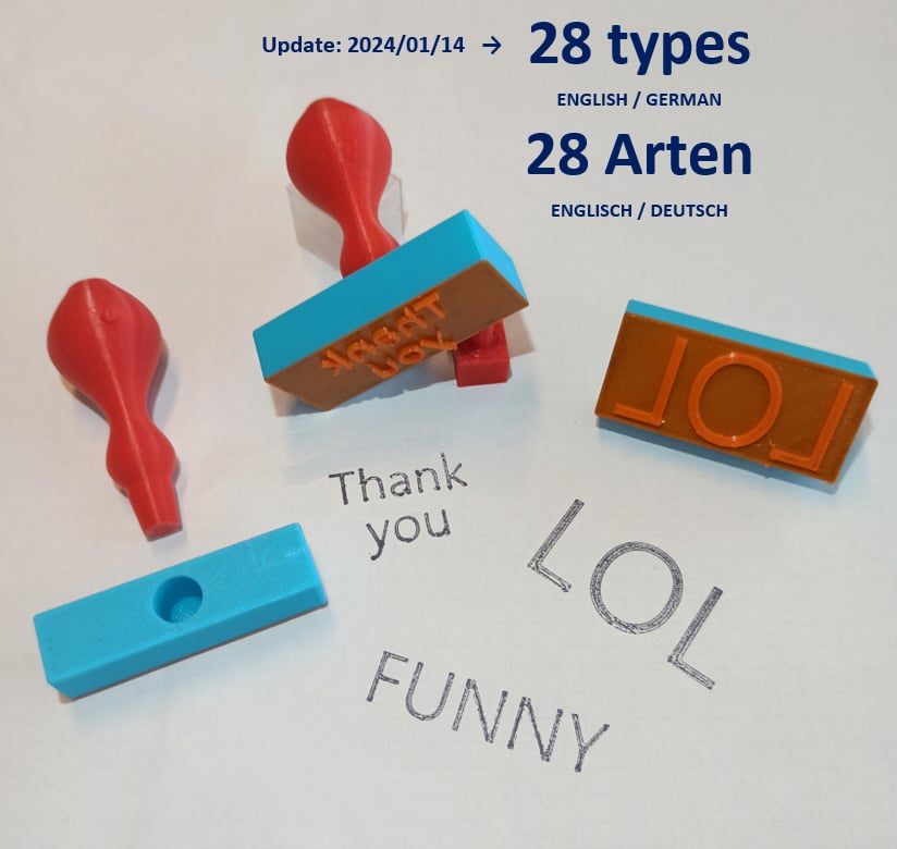 Rubber stamp with replaceable base (PLA+TPU)