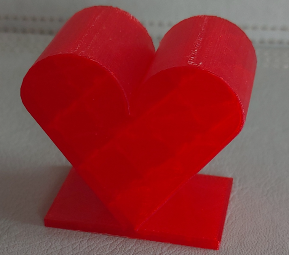 heart with stand
