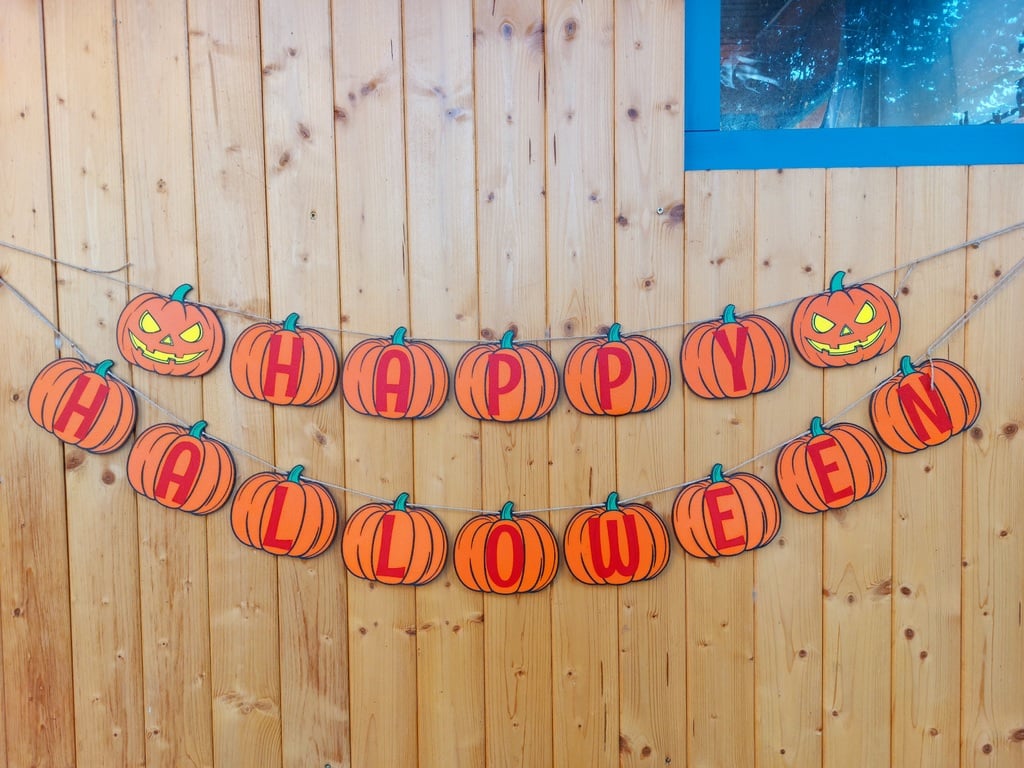 Happy Halloween banner double sided