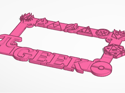 geeky motorcycle plate