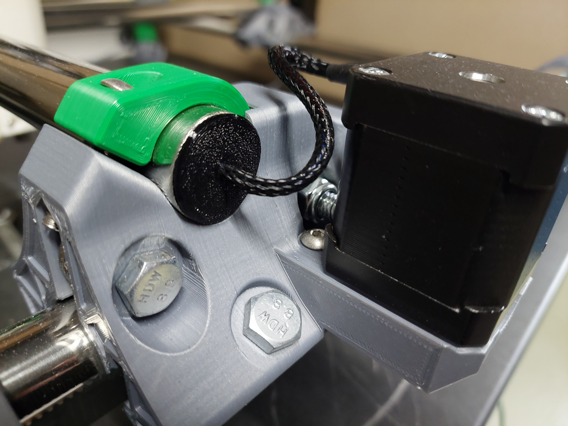MPCNC tpu pipe plug cable pass through