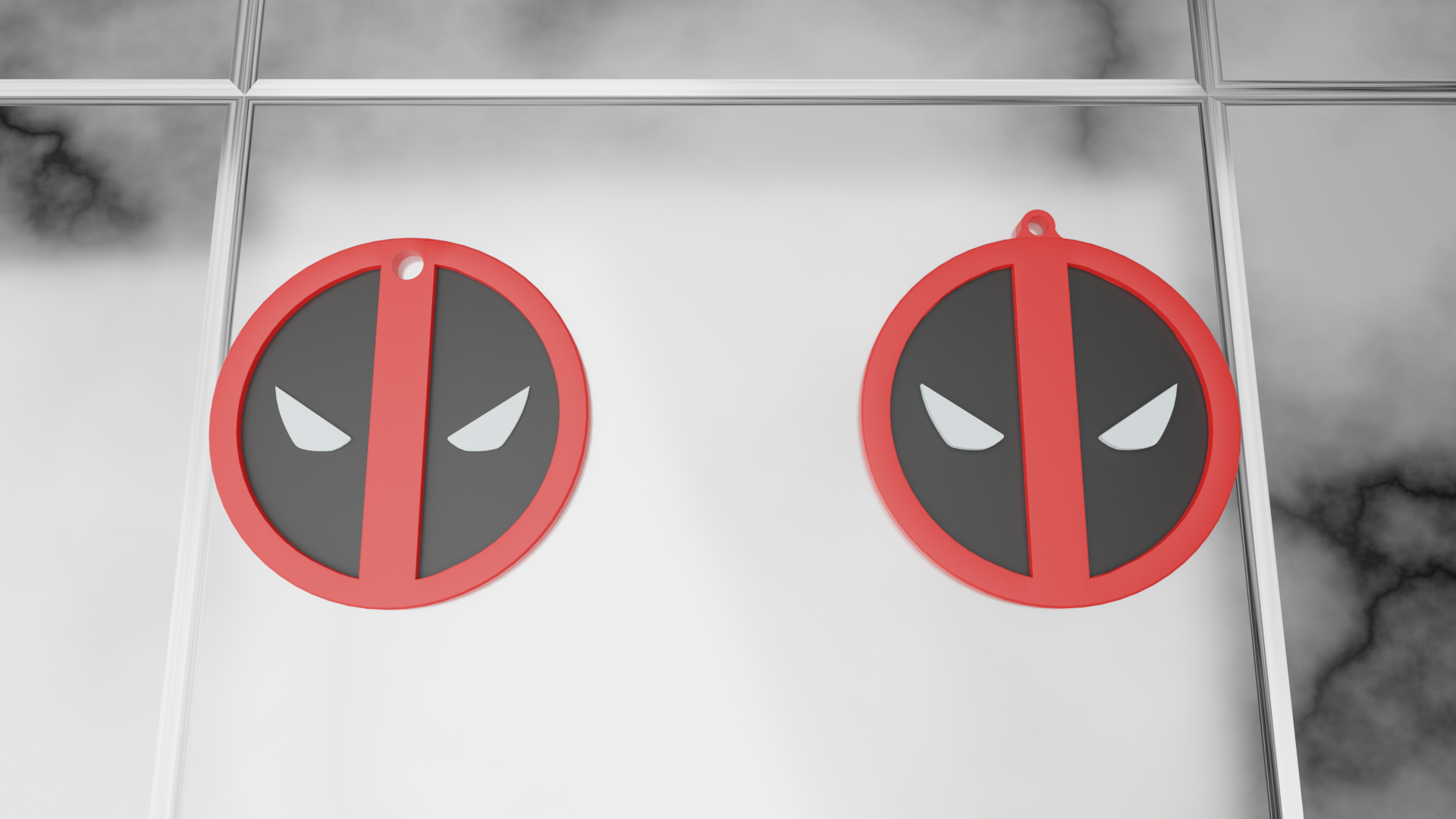 Deadpool Logo Keychain