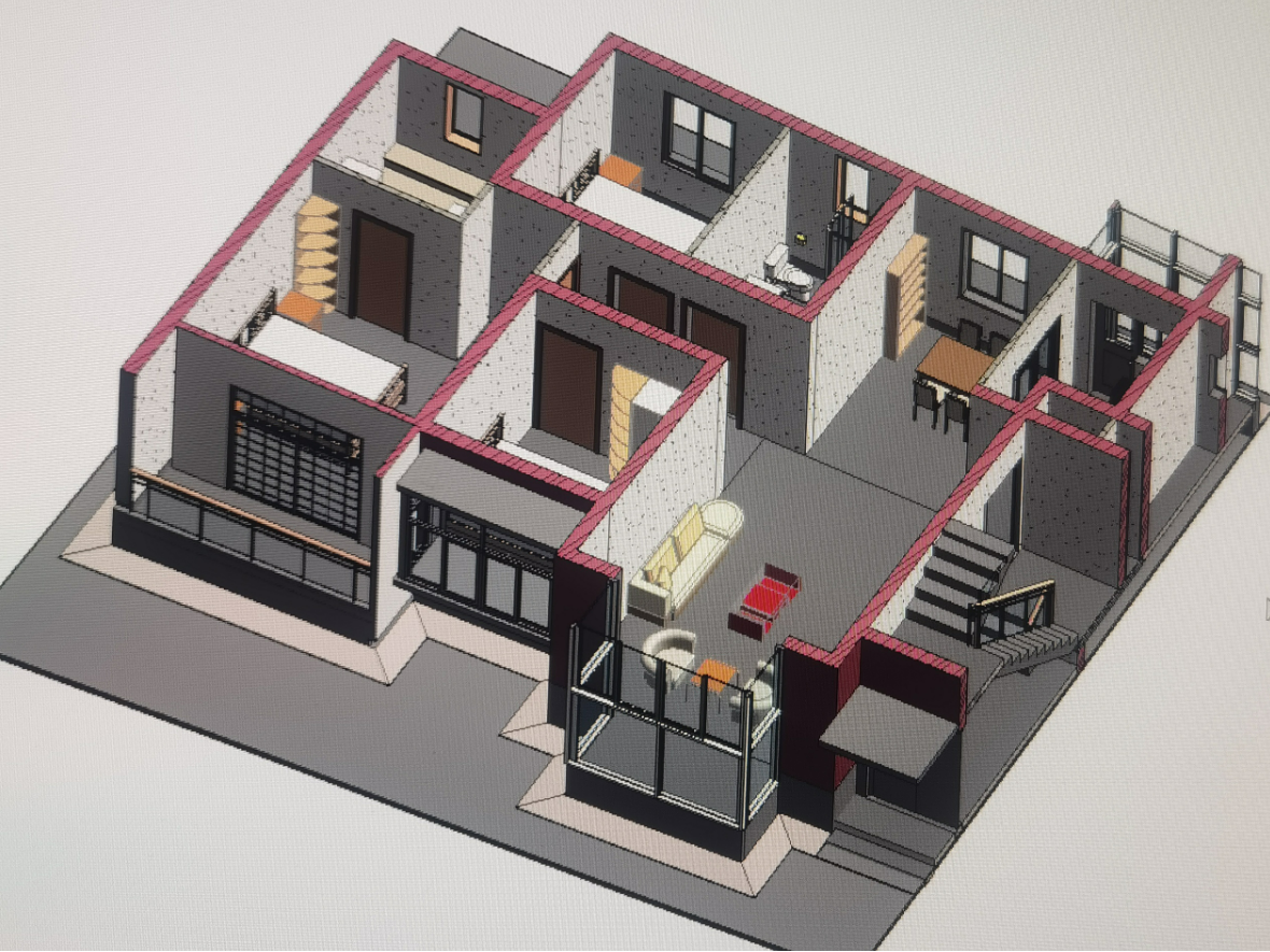 Furnished suite model