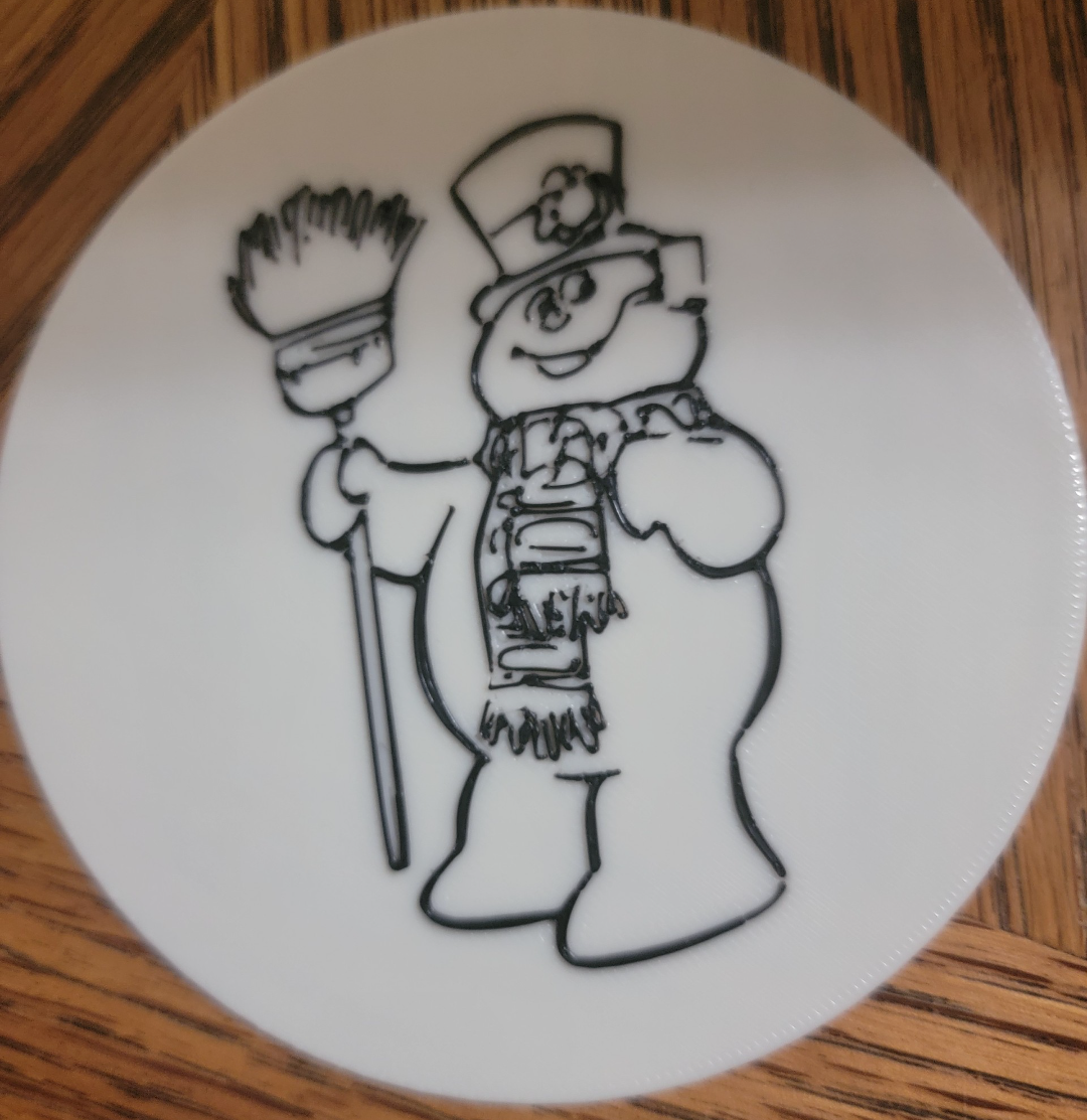 Frosty The Snowman tea light scene