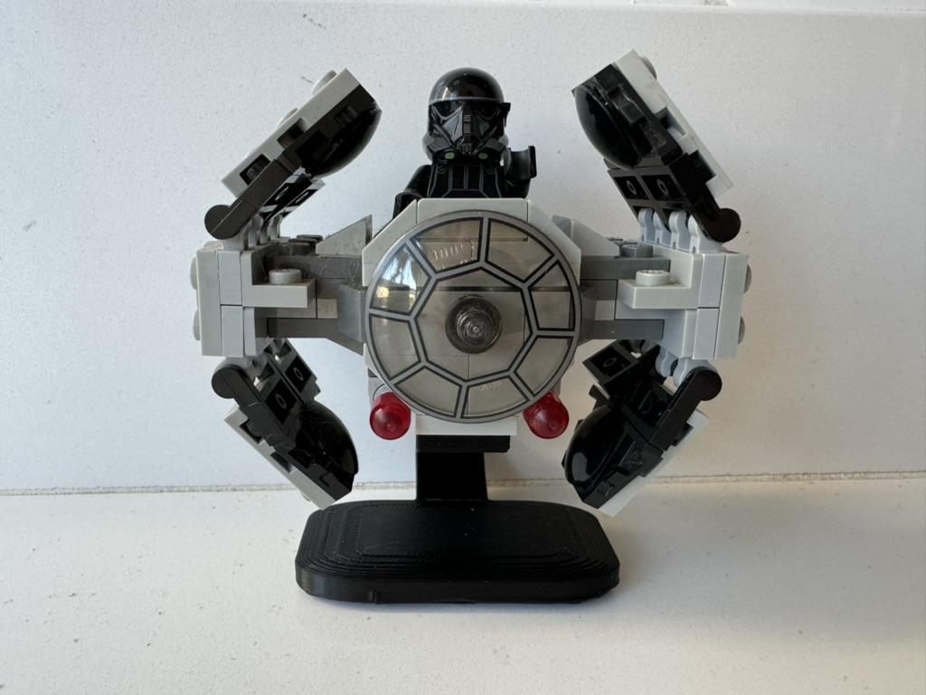 Tie Advanced Prototype microfighter stand