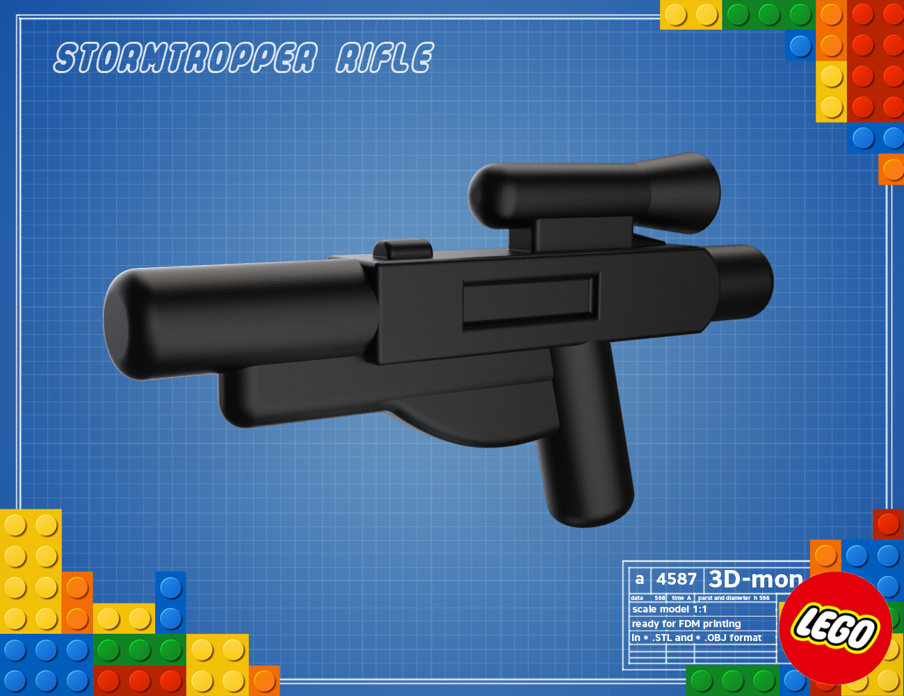 Stormtrooper rifle – Building Brick -  Star Wars