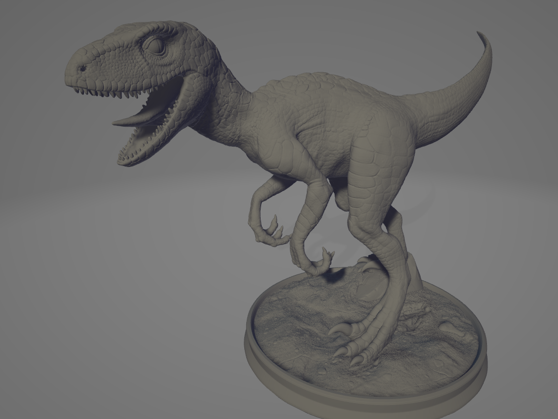 Dinosaur Raptor cleanup