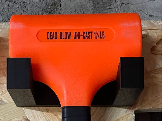 Dead blow hammer holder