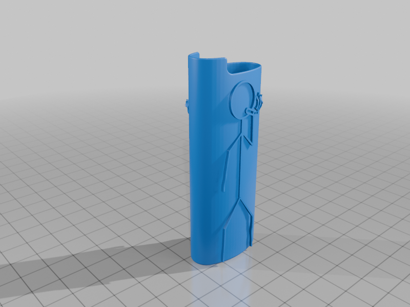 BIC Lighter Case Stick Figure