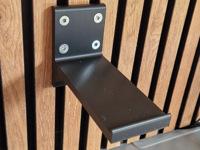 Soundbar bracket acoustic panel